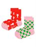 Happy Socks 2-Pack Milkshake Roze Fuchsia 