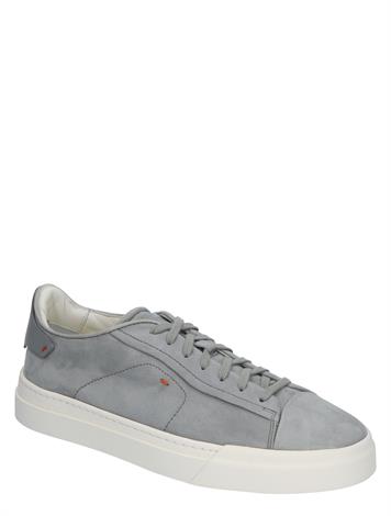 Santoni Nubuck Leather Sneaker Grey 
