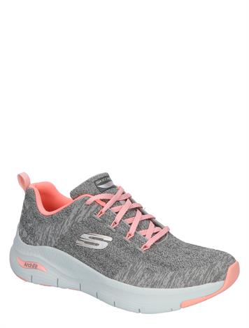 Skechers 149414 Arch Fit Comfy Wave Gray Pink
