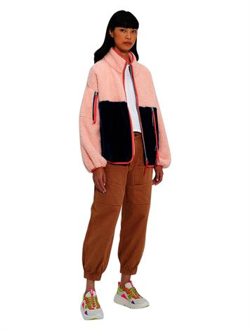 Ugg Marlene Sherpa Jacket Pink Opal Honor Blue 
